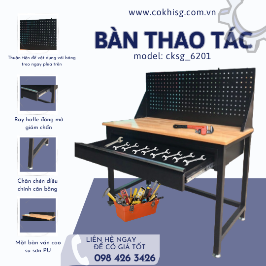 [cksg] Bàn thao tác - Model: cksg_6201